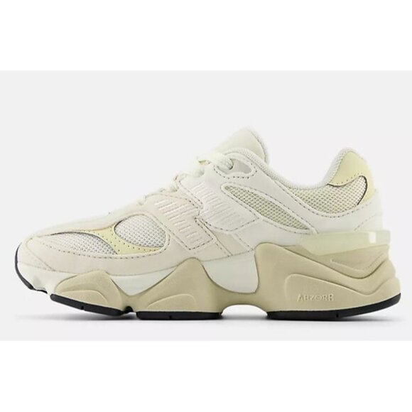 New Balance 9060 Kids Ivory White Sea Salt With Linen Lace Sneakers Size US 3 - Picture 3 of 12